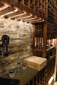 65 - Wine Cellar Lighting Highlighting Stemware